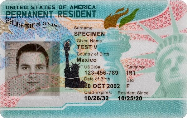Green Card front